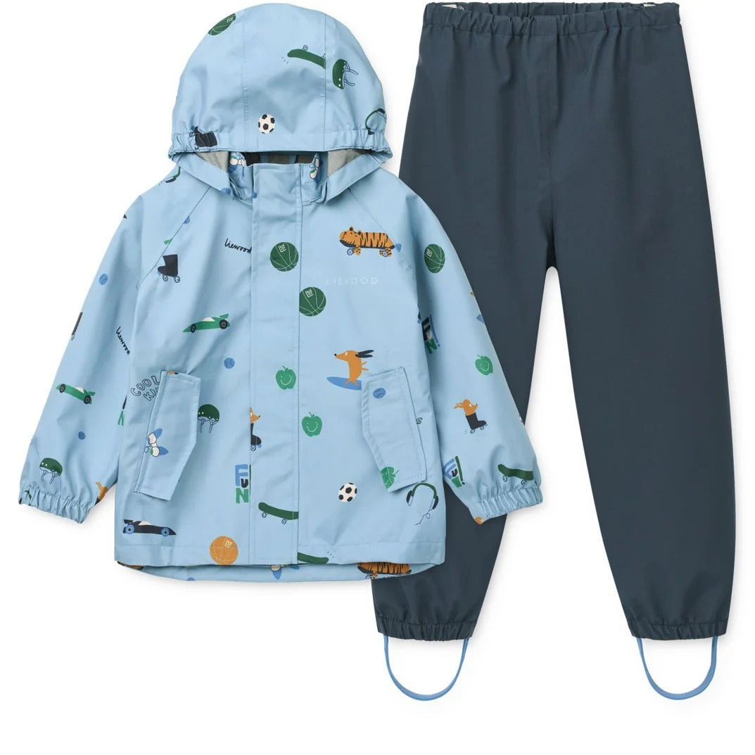 99.LW19909_2621 # Kids Waterproof Set Pedia Fun Beach Blue