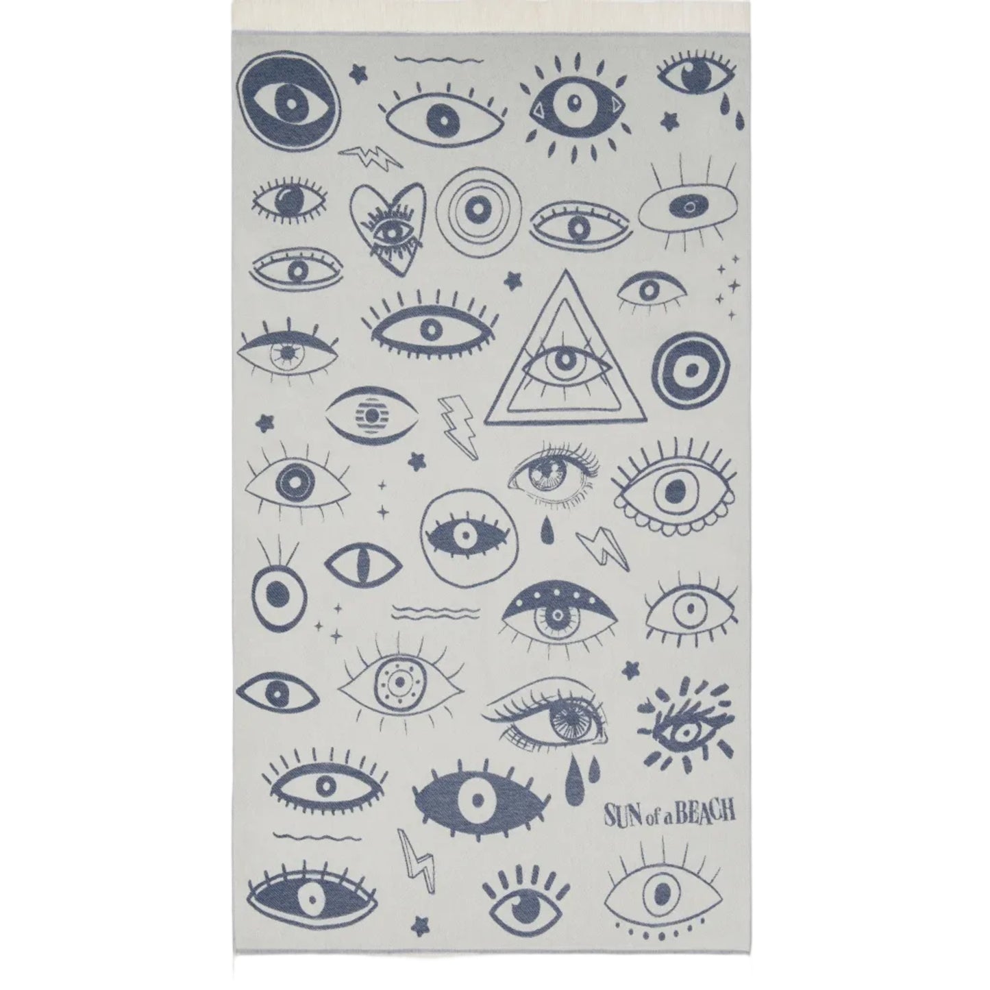 62A.PT/EE/DEB # Πετσέτα Θαλάσσης Pareo Electric Eyes Deep Blue