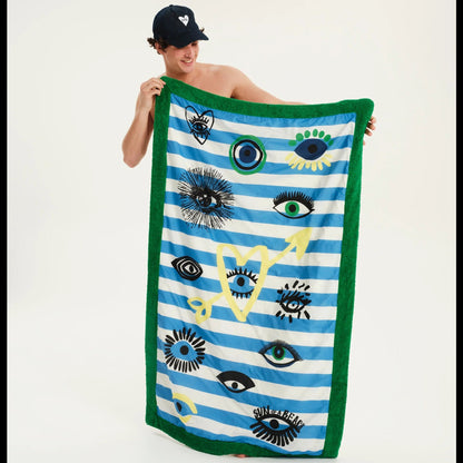 62A.SI/EEC/WAS-EC # Large Beach Towel Evil Eye Club 