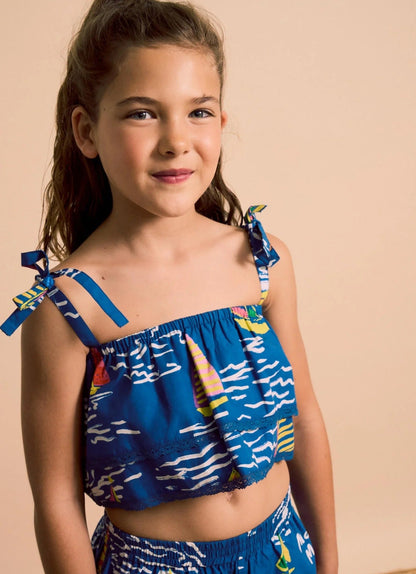 62A.26100801 # Kids Sleeveless Top Barcos Blue