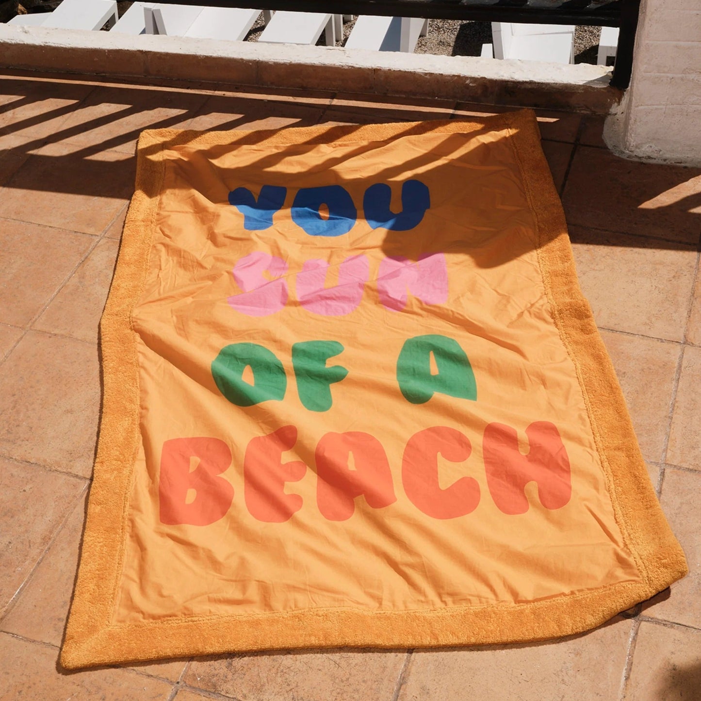 62A.SI/SYSOAB/SF-SF # Large Beach Towel You Sun of a Beach Sunflower