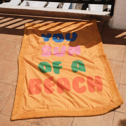 62A.SI/SYSOAB/SF-SF # Large Beach Towel You Sun of a Beach Sunflower