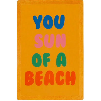 62A.SI/SYSOAB/SF-SF # Large Beach Towel You Sun of a Beach Sunflower