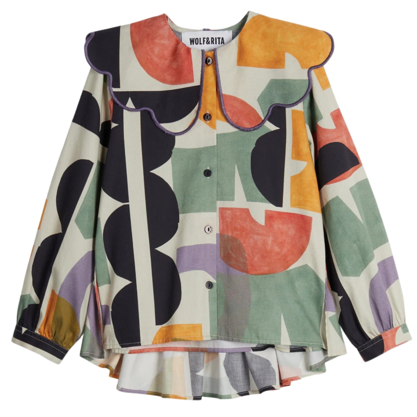 52B.BLO0210001 # Παιδικό Μακρυμάνικο Πουκάμισο Eva Geometrie