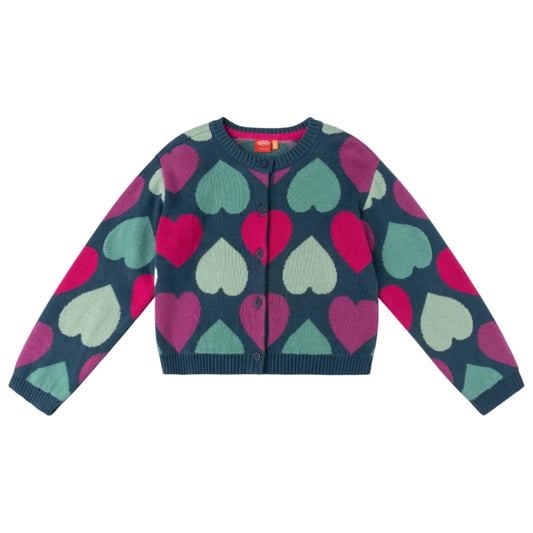 Knitted Kids Cardigan Vie Hearts