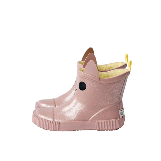 52B.K5120 # Παιδικές Γαλότσες Kerran Fleece Pink Glitter