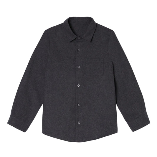 62B.42221223102 # Παιδικό Μακρυμάνικο Πουκάμισο Line Dark Grey