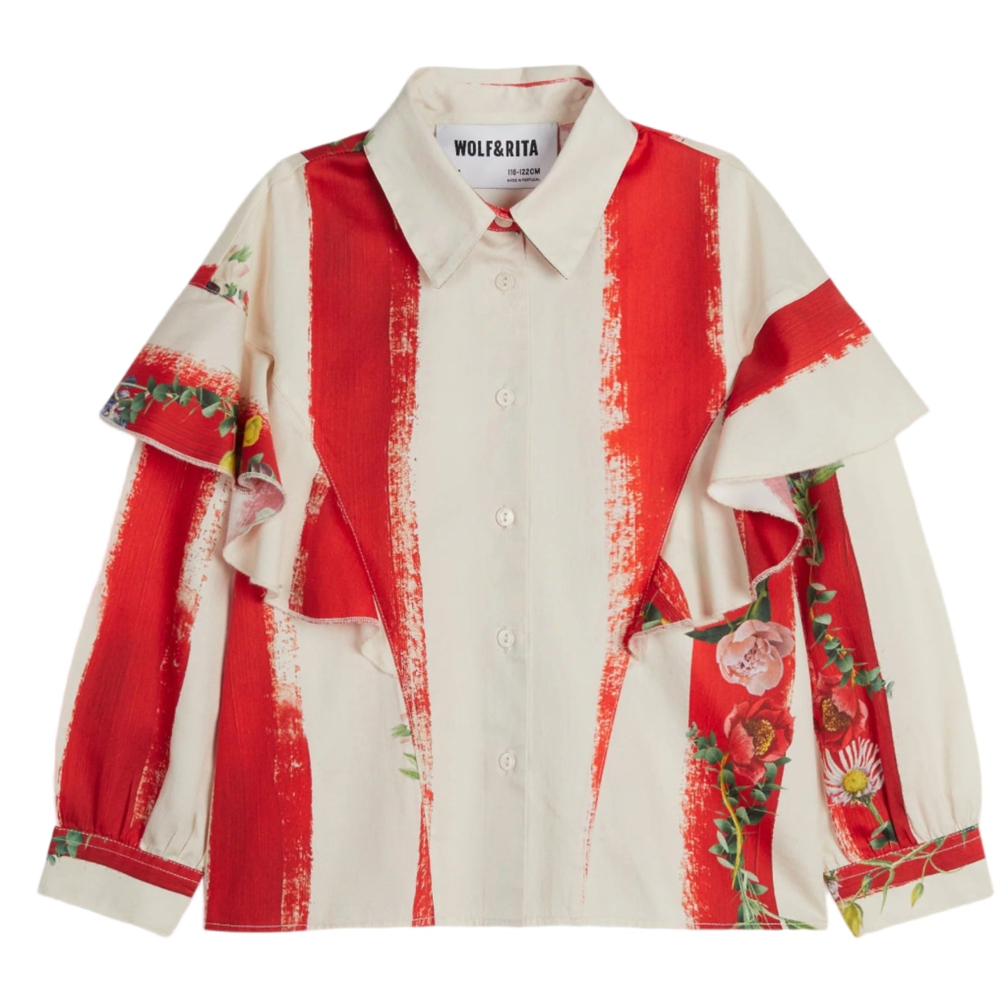 52B.BLO0215001_03 # Παιδικό Μακρυμάνικο Πουκάμισο Alicia Blumen