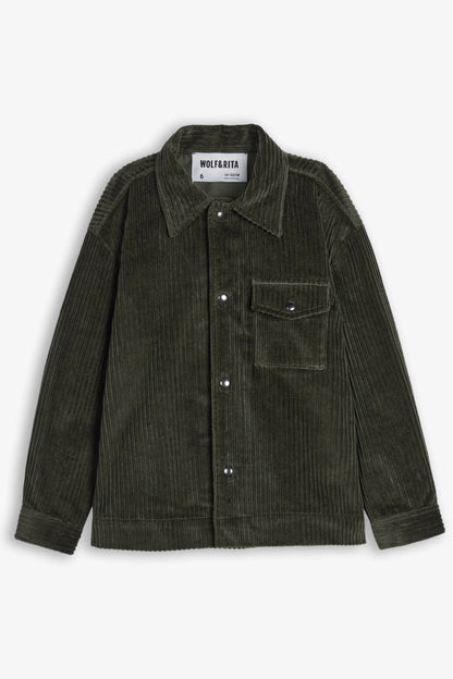 52B.OVS0238014 # Παιδικό Κοτλέ Πουκάμισο Mauricio Khaki