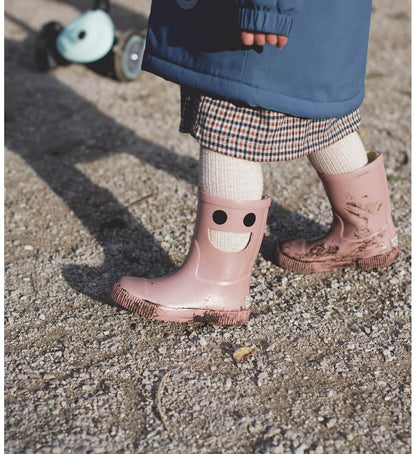52B.BW5120 # Kids Rain Boots Wistiti Fleece Pink Glitter 
