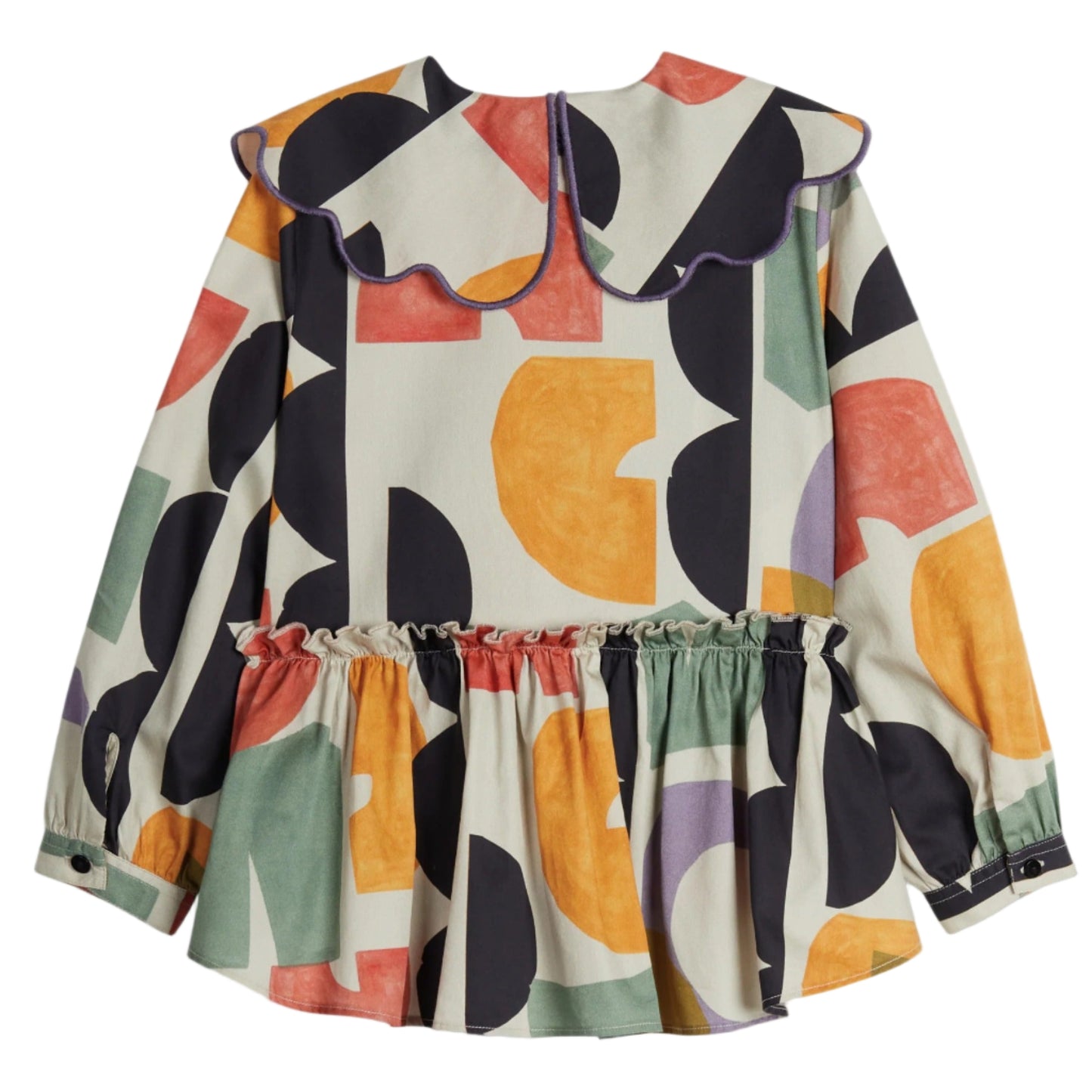 52B.BLO0210001 # Παιδικό Μακρυμάνικο Πουκάμισο Eva Geometrie