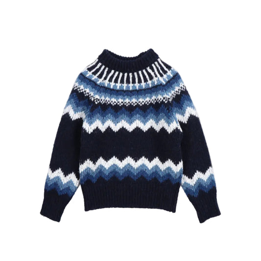 52B.KJU10C29 # Παιδικό Πουλόβερ Lucas Infinite Navy