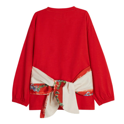 52B.SWT0271059 # Παιδική Μακρυμάνικη Μπλούζα Rosalia Tomate