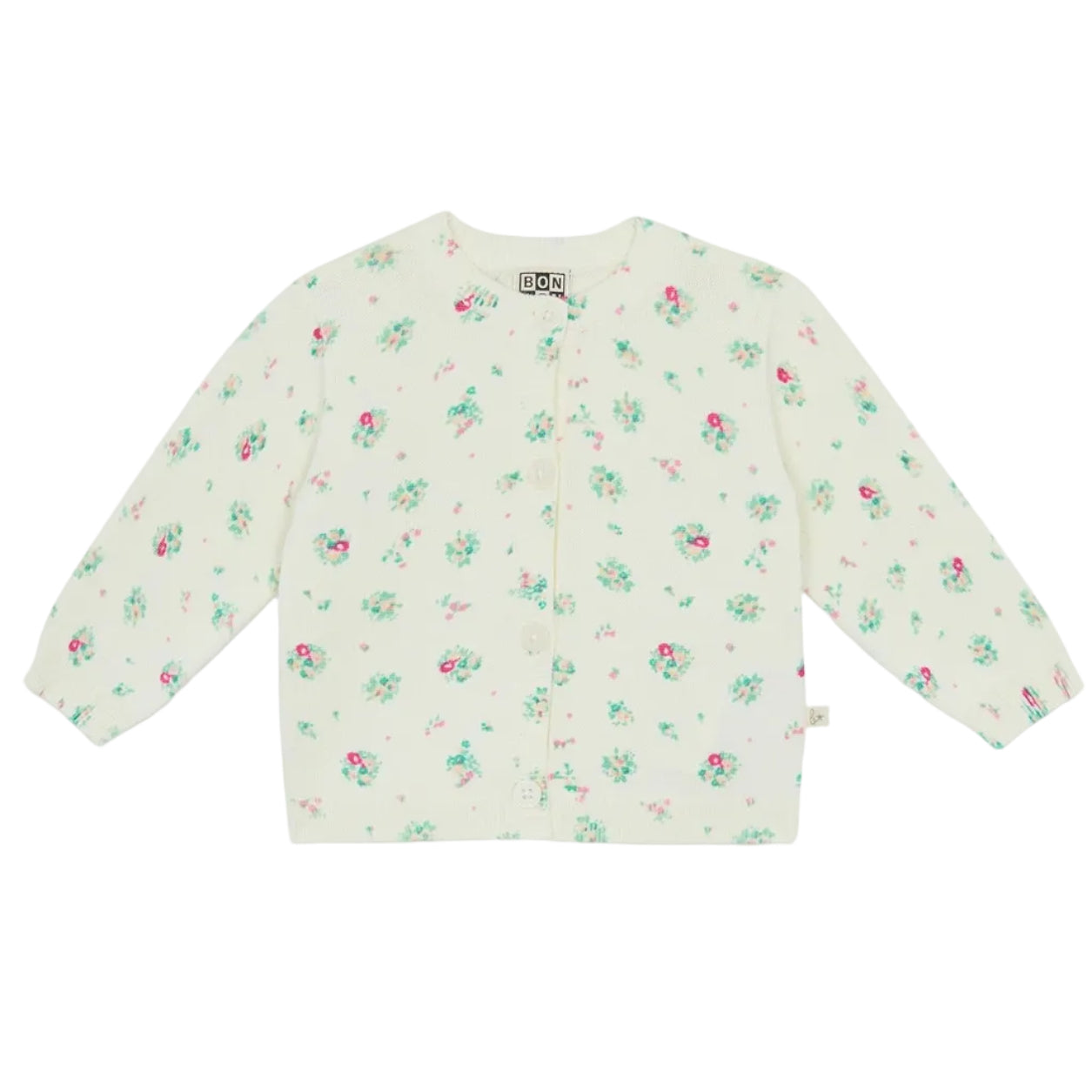 62A.BC17011_915 # Baby Knitted Cardigan Bouquet Coco