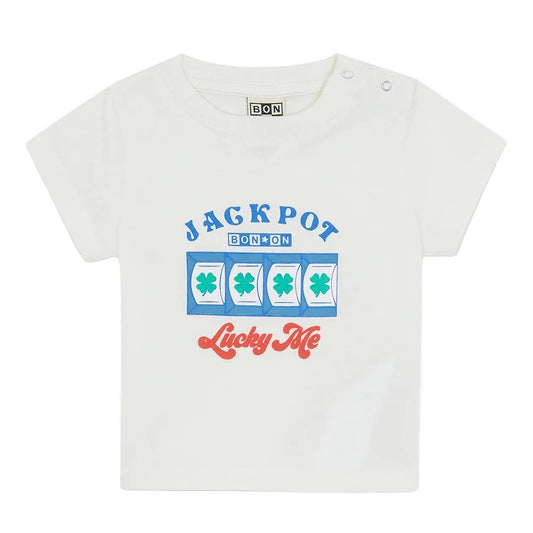 62A.BC10071_110 # Βρεφική Μπλούζα T-Shirt Jackpot Ecru