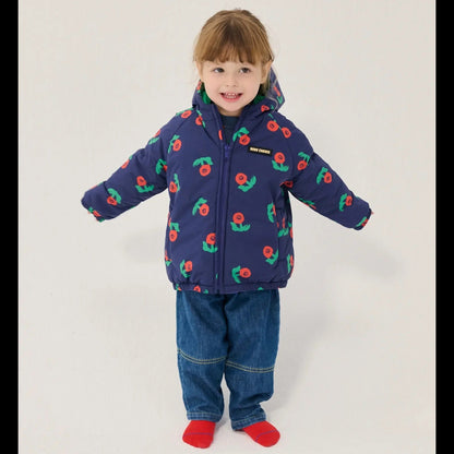 62B.B226AB097_411 # Baby Reversible Jacket Stamp Bloom