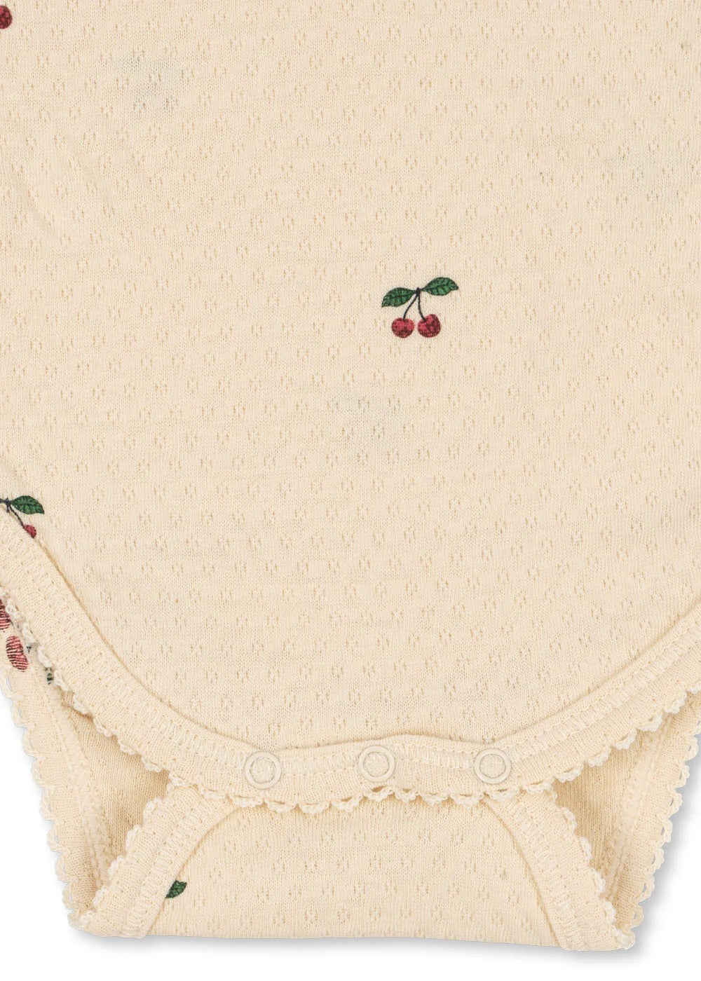 99.KS104004_CHERRY # Baby romper with ruffles CHERRY