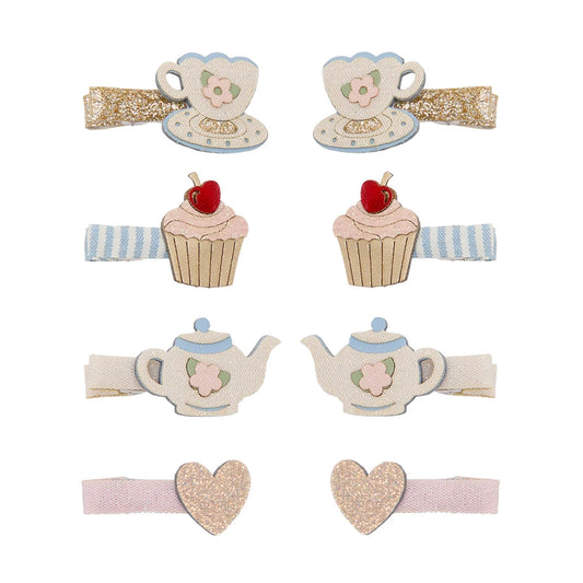 Kids Mini Hair Clips Afternoon Tea