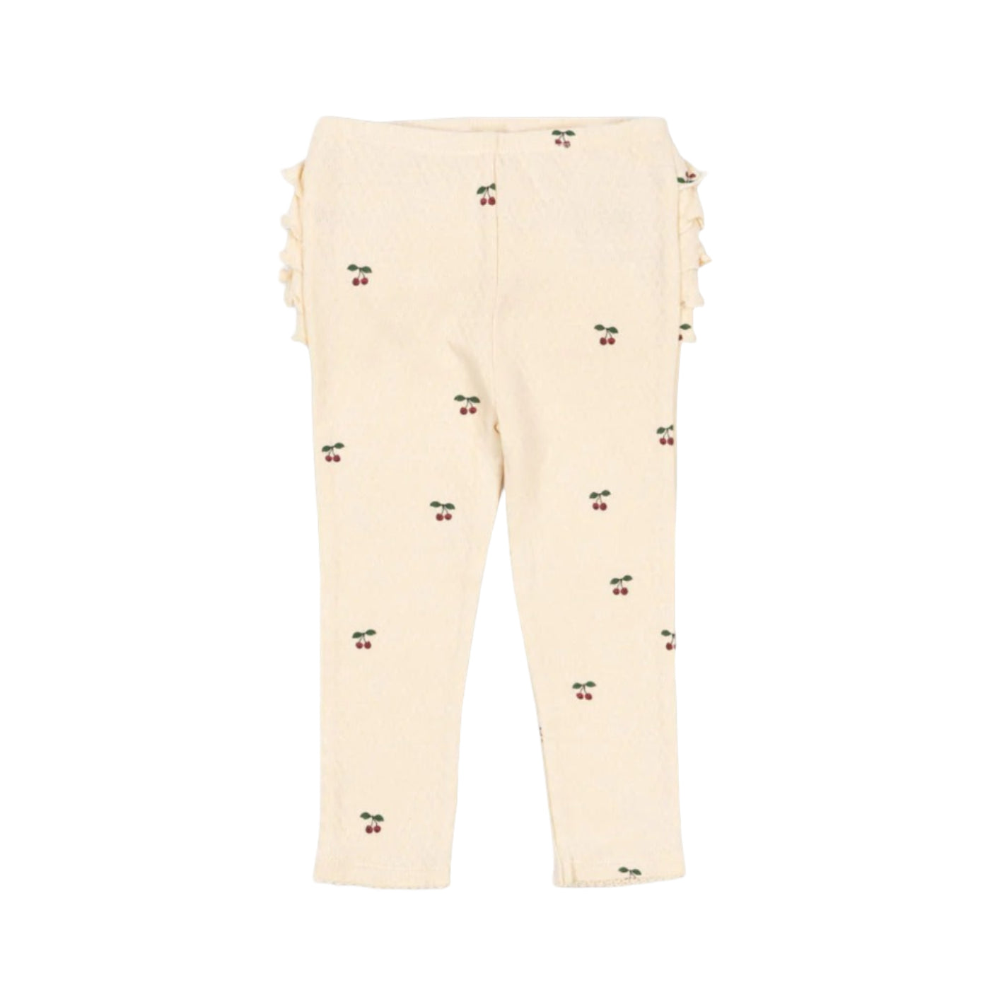 99.KS104003_CHERRY # Baby Leggings with Ruffles CHERRY