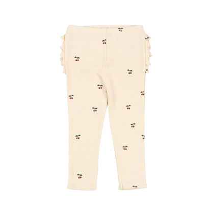 99.KS104003_CHERRY # Baby Leggings with Ruffles CHERRY