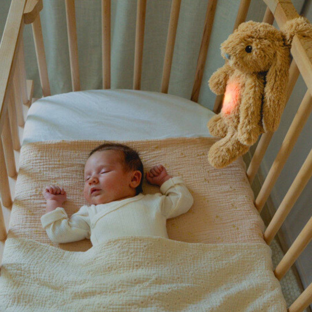 99.ZA-RO-01 # Λαγουδάκι Μπεζ Ro Φωτάκι Νύχτας με Ήχους