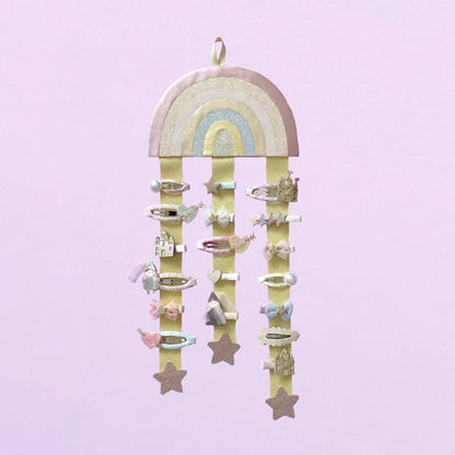 52B.177007-27 # Κρεμαστό Ουράνιο Τόξο για Κοκκαλάκια Μαλλιών Ροζ