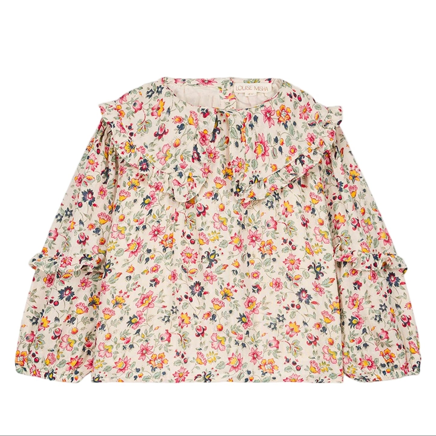 52B.GRI-W25-B0044 # Παιδική Μακρυμάνικη Μπλούζα Cleo Cream Wild Flowers