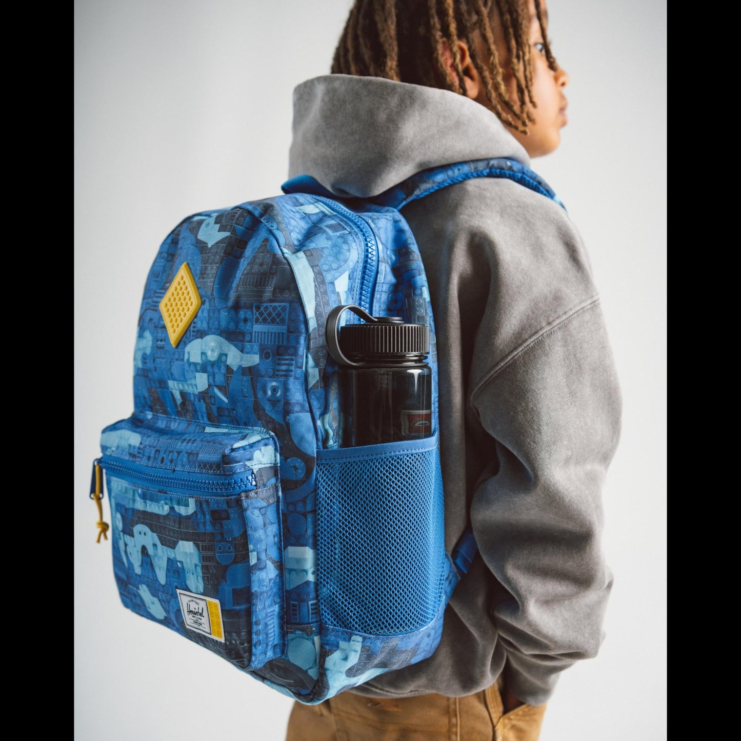 62B.11616-07463 # Kids Backpack Youth Lego Bricks Blue 