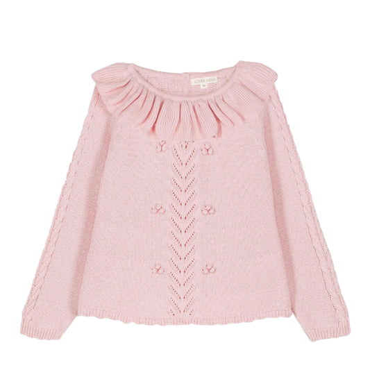 52B.GRC-W25-J0004 #  Παιδικό Πουλόβερ Evina Blush