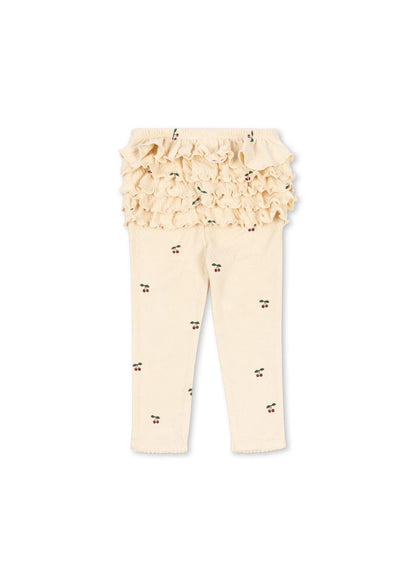 99.KS104003_CHERRY # Baby Leggings with Ruffles CHERRY