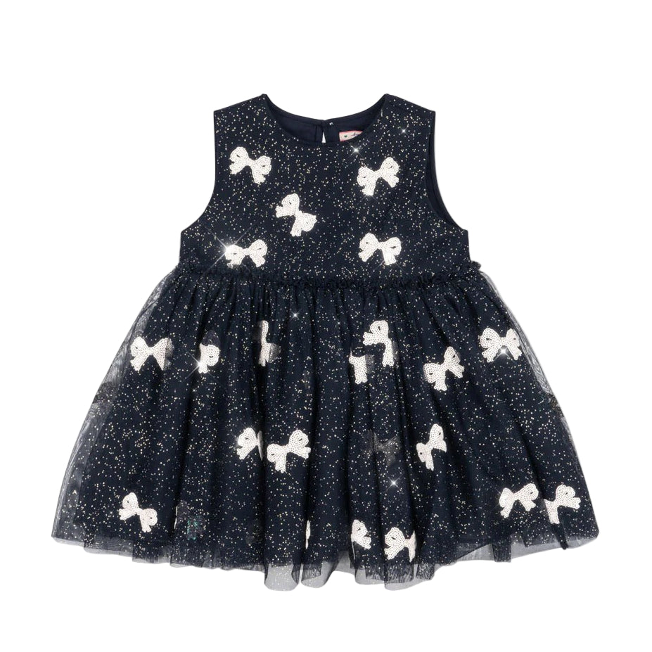 99.KS104470_BOWIENIGHTSEQ #  Παιδικό Τούλινο Φόρεμα Yvonne Night Sky