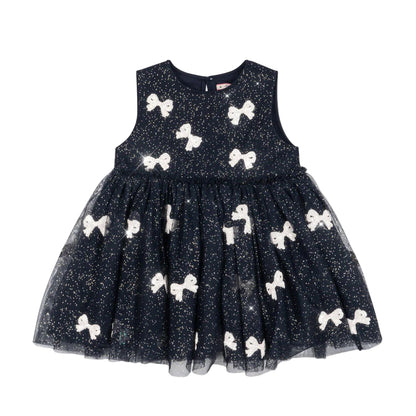 99.KS104470_BOWIENIGHTSEQ #  Παιδικό Τούλινο Φόρεμα Yvonne Night Sky