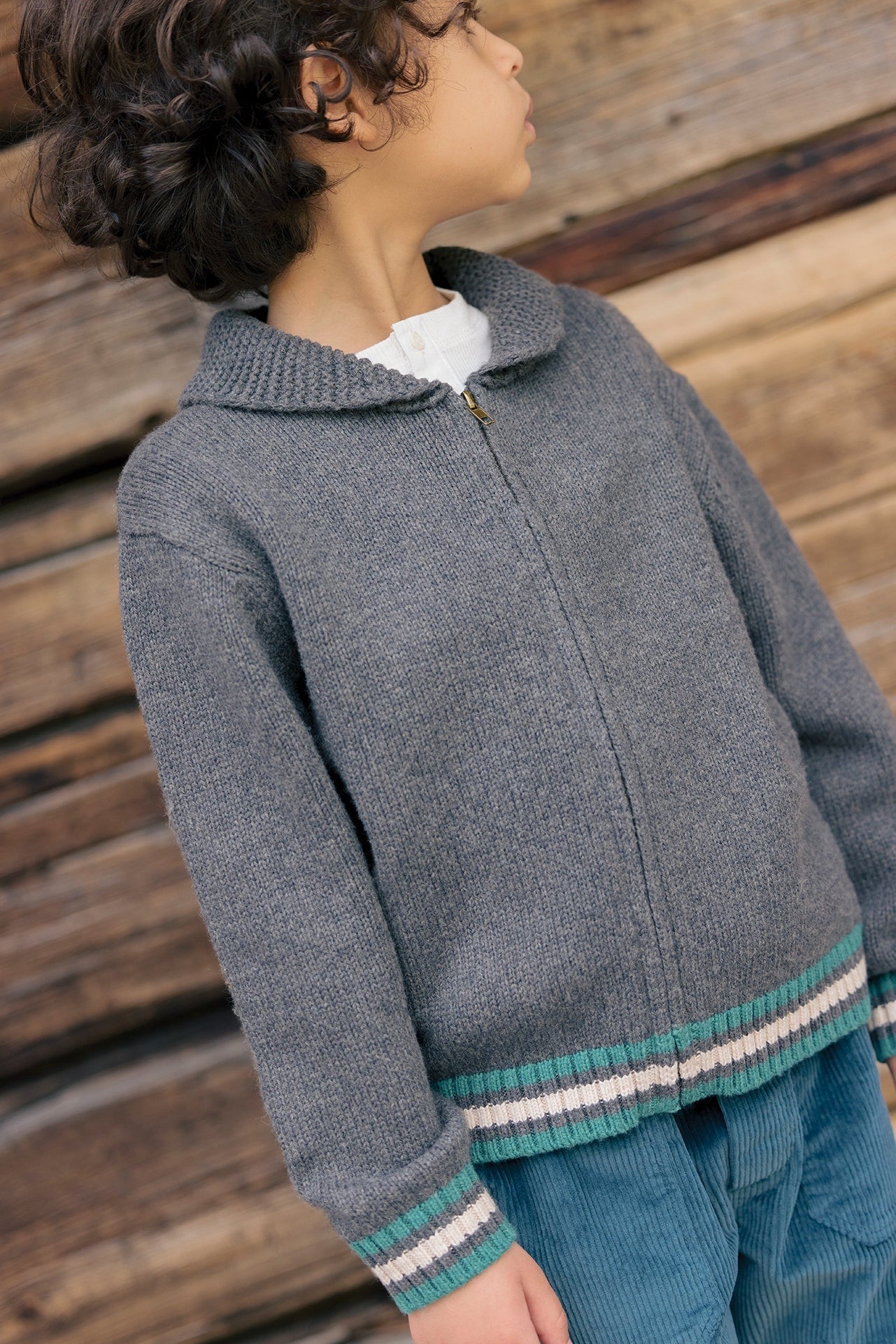 52B.BB18083-213 # Παιδική Πλεκτή Ζακέτα Macho Gilet