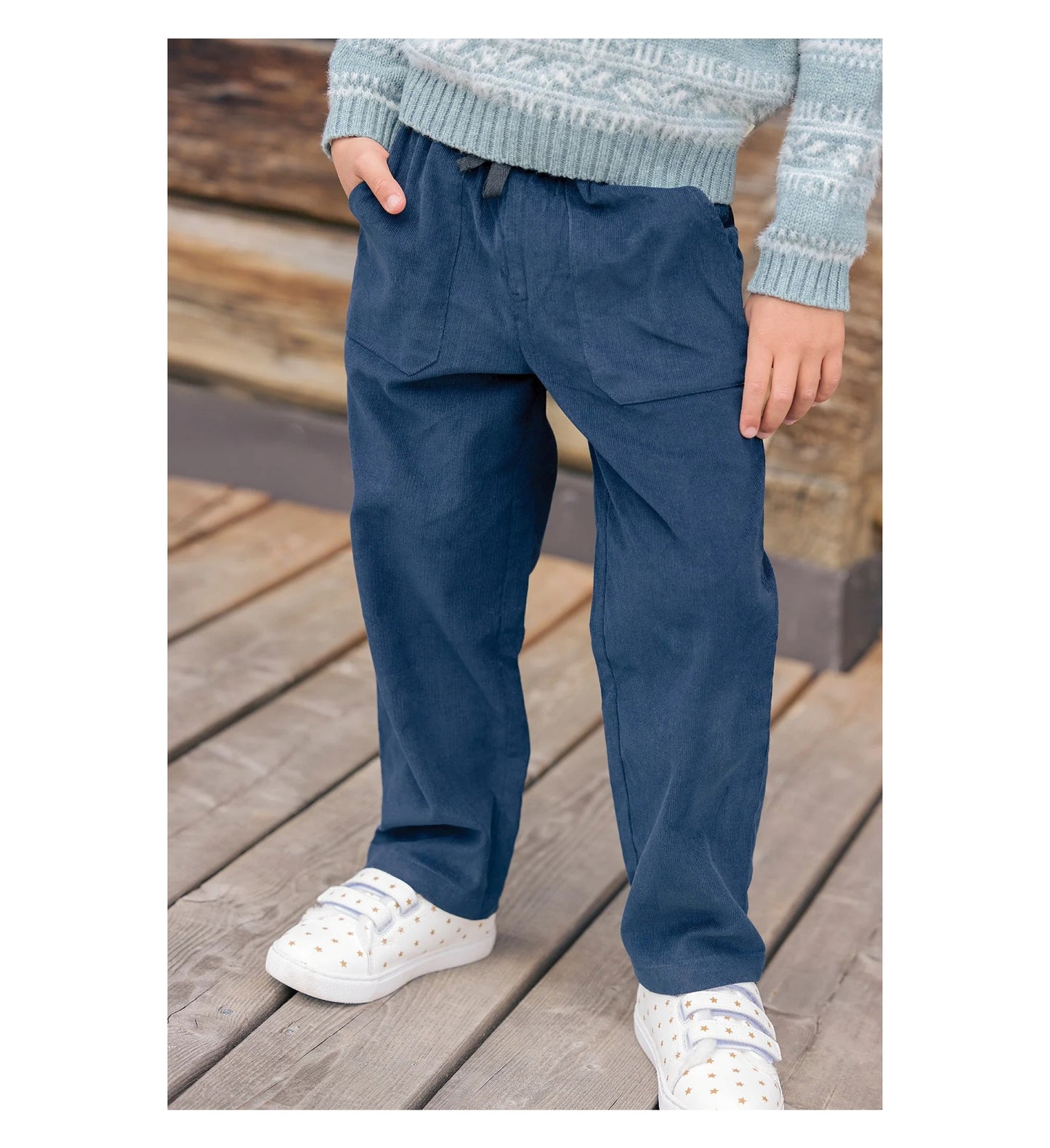 52B.BB22073-403 # Παιδικό Κοτλέ Παντελόνι Batcha Bleu Brut