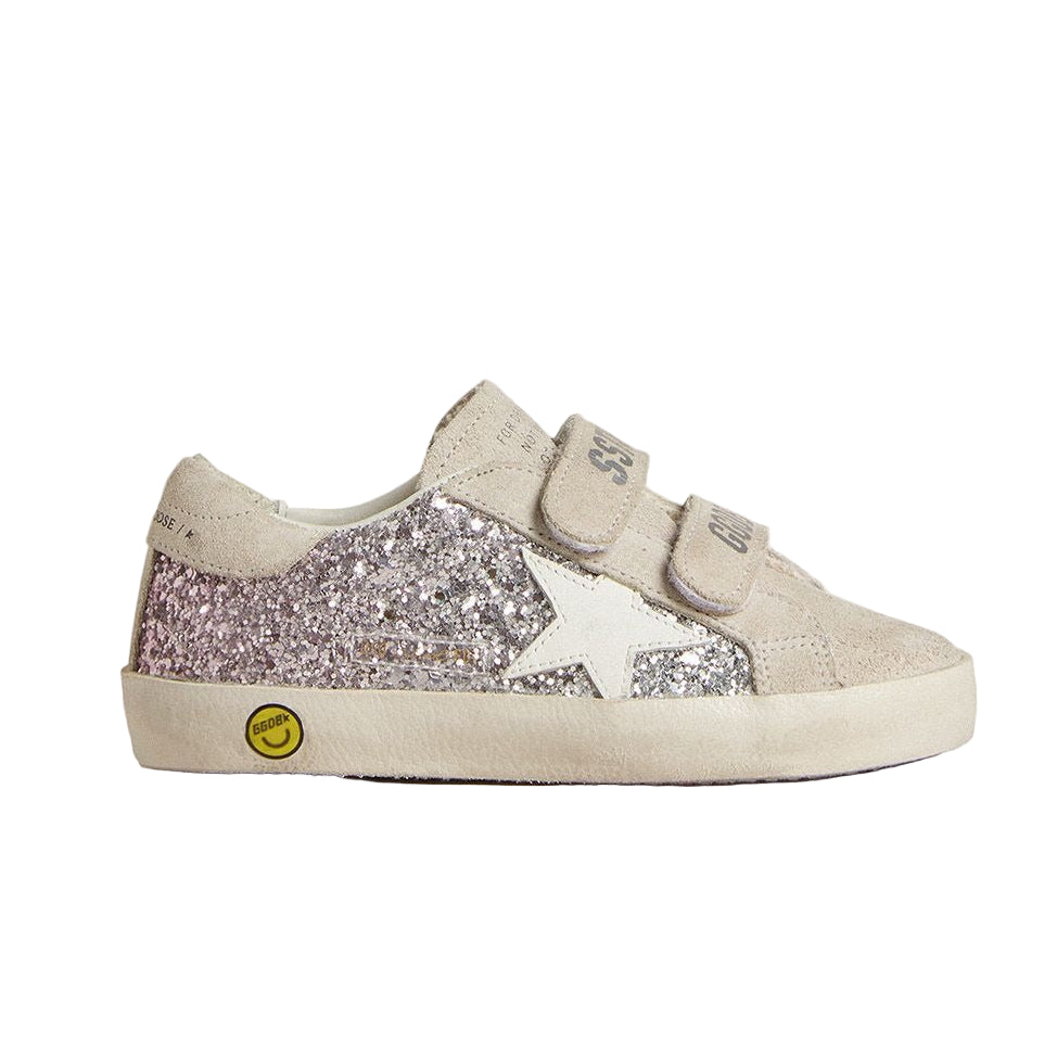 52B.GJF00111.F007426.70331 # Παιδικό Αθλητικό Παπούτσι Golden Goose Silver Pink Glitter