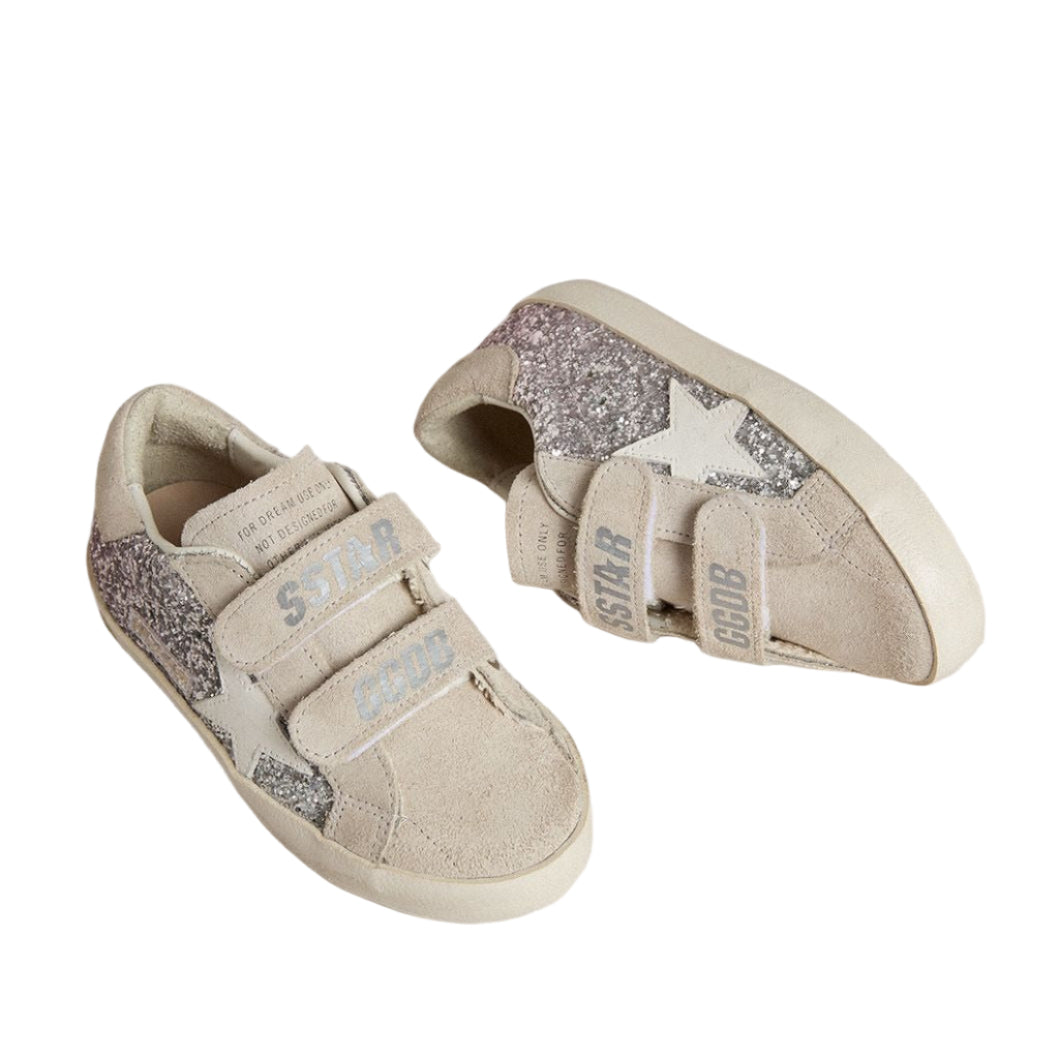 52B.GJF00111.F007426.70331 # Παιδικό Αθλητικό Παπούτσι Golden Goose Silver Pink Glitter