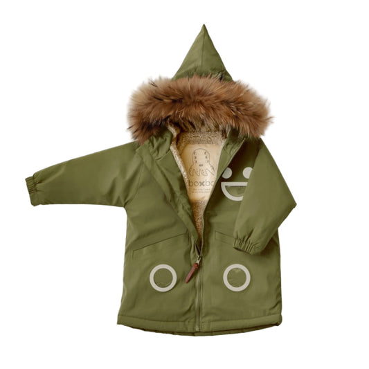 52B.RJ2506 # Παιδικό Αδιάβροχο Μπουφάν Wistiti Olive Green