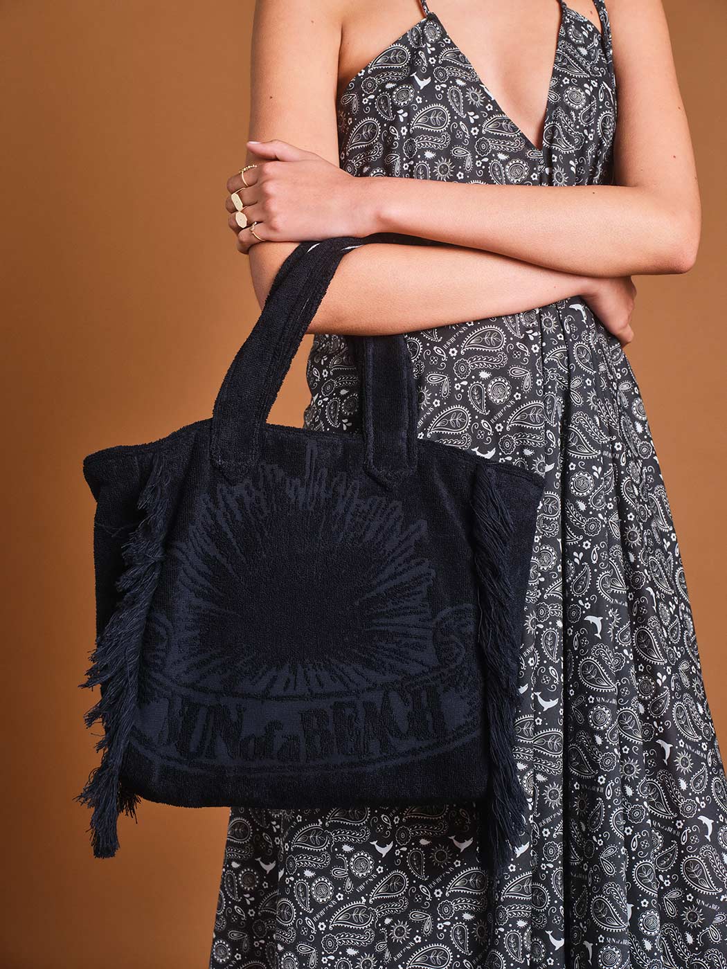 Πετσετέ Τσάντα Mini Tote Just Black