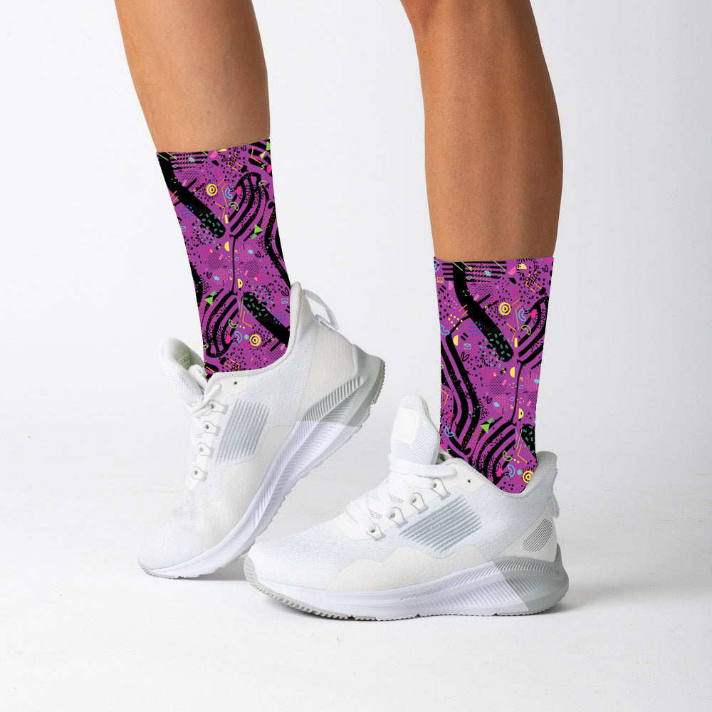 52B.VW-PS-PURPFEEL # Παιδικές Αθλητικές Κάλτσες Feelstorm Purple