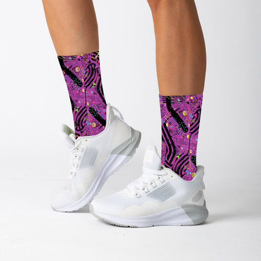 52B.VW-PS-PURPFEEL # Παιδικές Αθλητικές Κάλτσες Feelstorm Purple