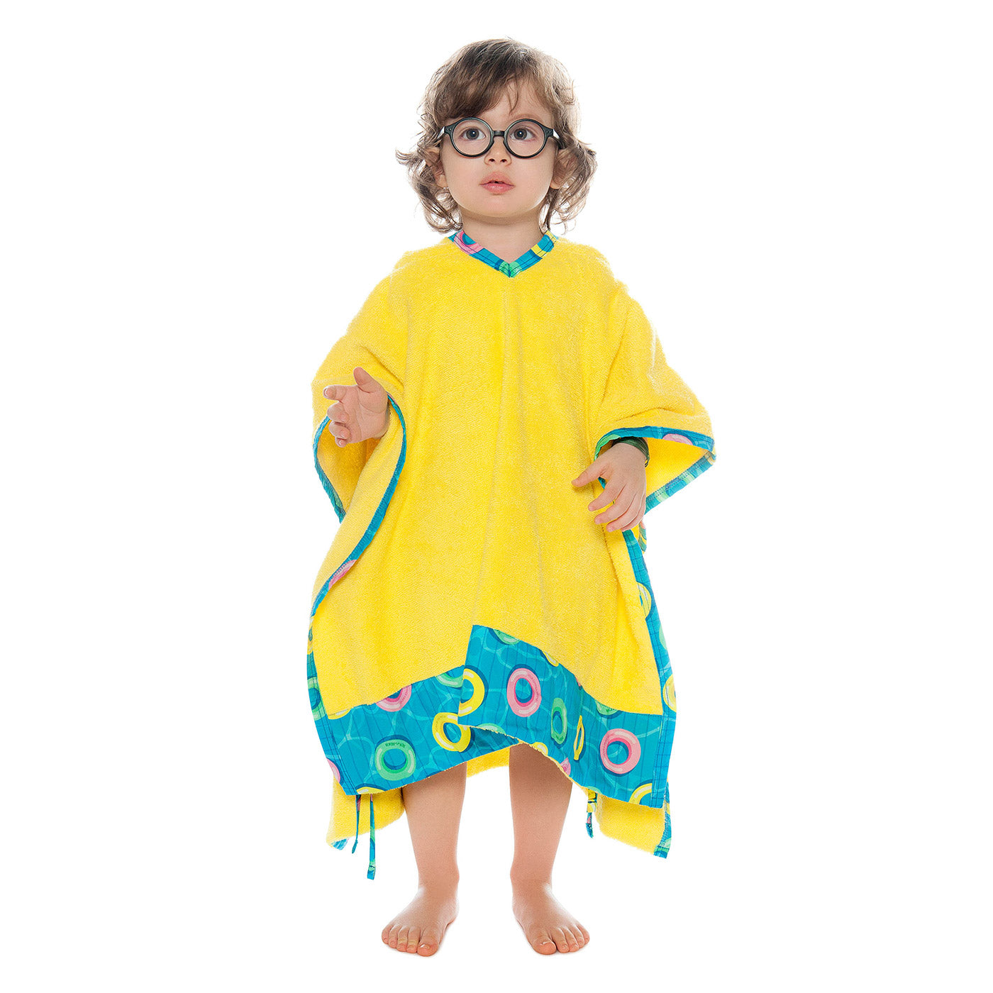Μπουρνούζι Πόντσο Splash Yellow