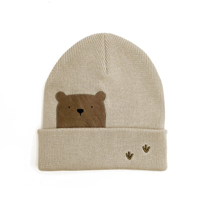 Παιδικό Σκουφί Sandbeige Bear