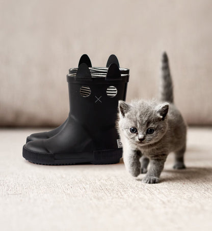 Παιδικές Γαλότσες Lookicat Black