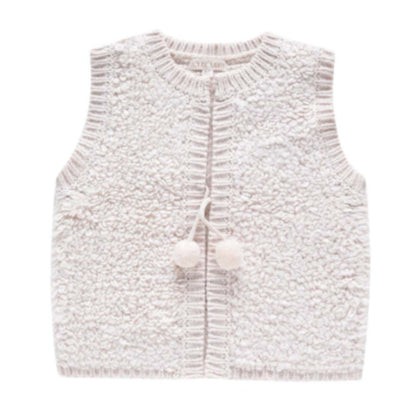 Παιδικό Γούνινο Γιλέκο Heddi Cream