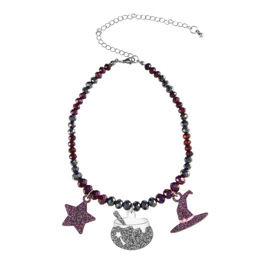 99.NECKHALLOW25 # Παιδικό Κολιέ Halloween Witch Hat