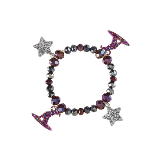 99.BRACEHALLOW25 # Παιδικό Βραχιόλι Halloween Witch Hat & Star