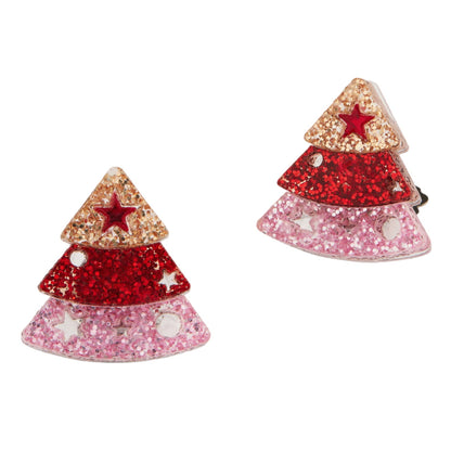 99.EARTREECLIP368 # Παιδικά Σκουλαρίκια με Κλιπ Xmas Tree