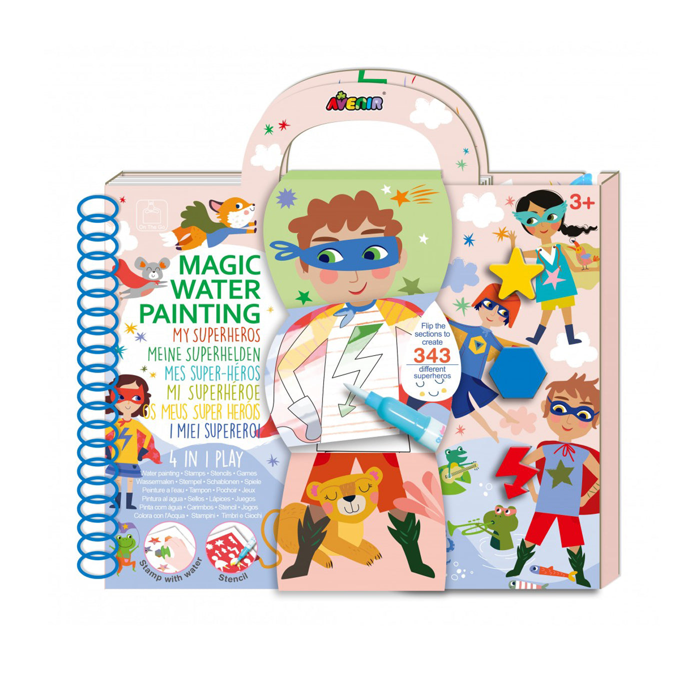 99.60845 # Activity Book Magic Water Painting  My superheros