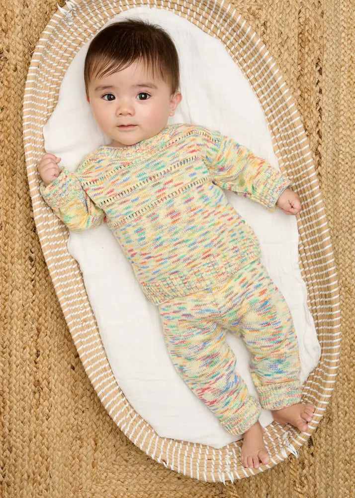 52A.MERCURY-3654-251 # Βρεφικό Πλεκτό Παντελόνι Space Dye