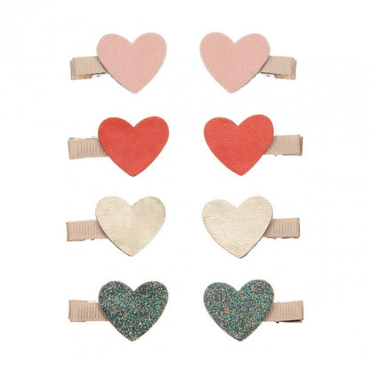 Σετ Παιδικά Κλιπ Μαλλιών Mini Retro Hearts